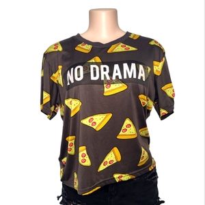 No Drama' Pepperoni Pizza Graphic Tee